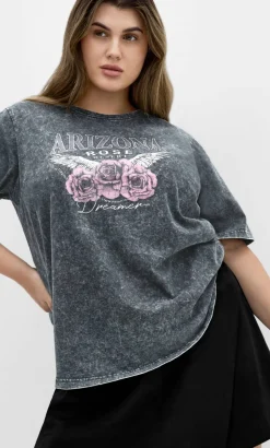 Ryan Arizona Print Tee - grey wash
