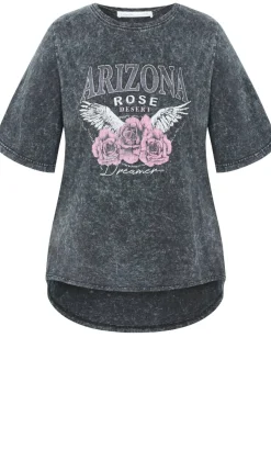 Ryan Arizona Print Tee - grey wash