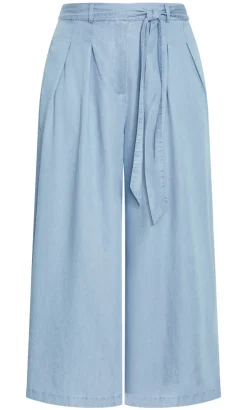 Santorini Wide Leg Pant - light wash