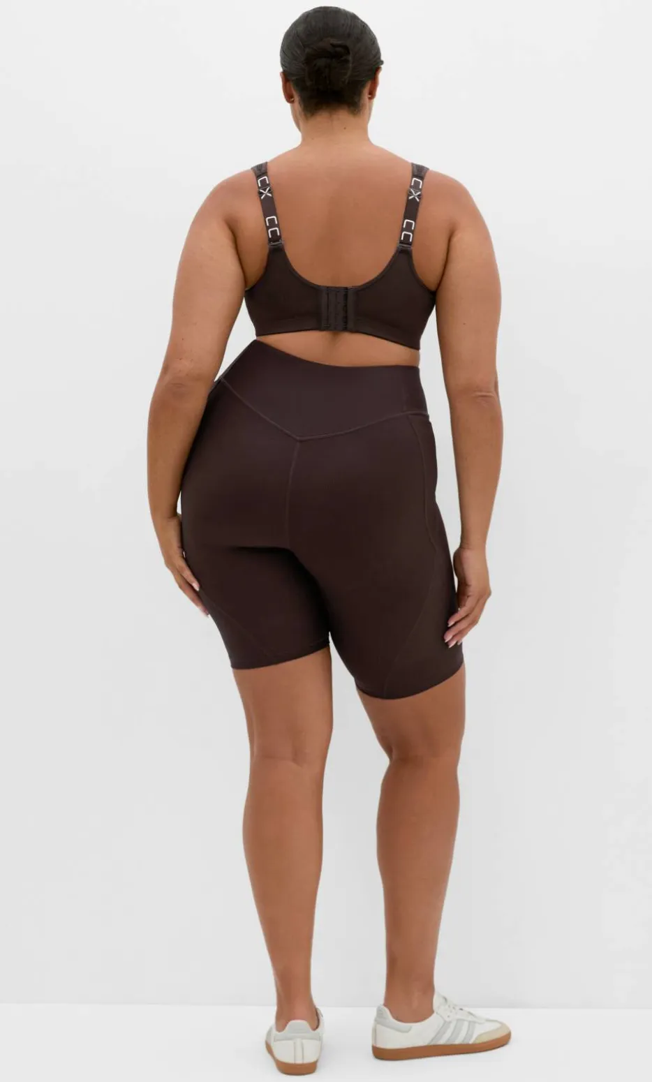 Sara Rib Active Bike Short - chocolate