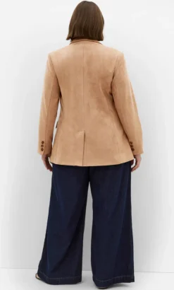 Sara Sueded Blazer - caramel