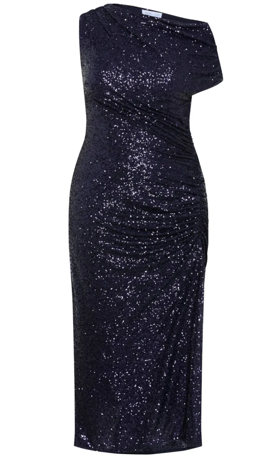Sequin Star Off Shoulder Maxi Dress - navy