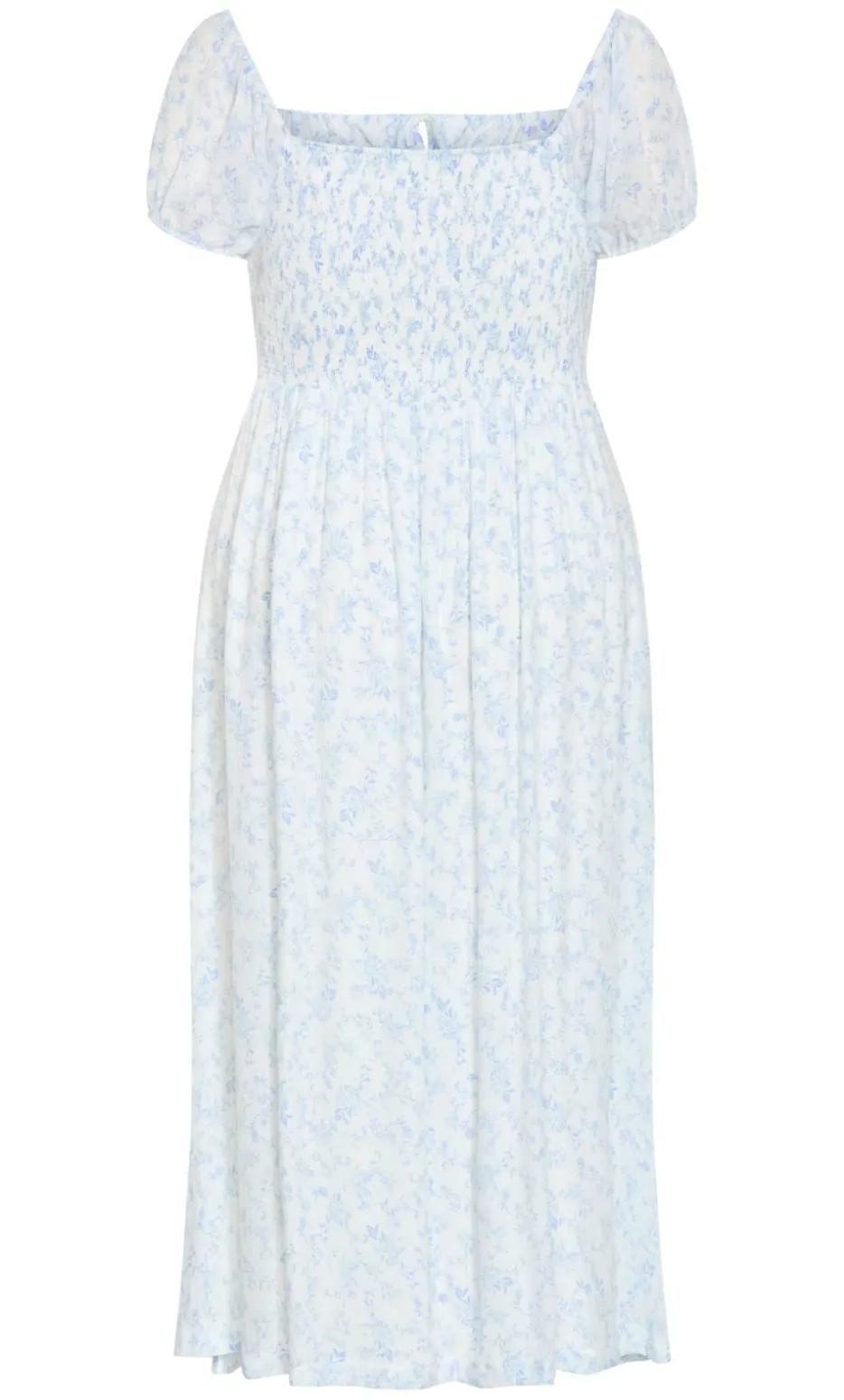 Serina Print Maxi Dress - white