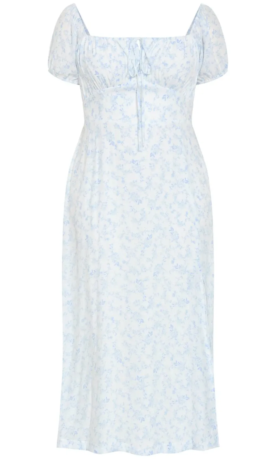 Serina Print Maxi Dress - white