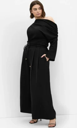 Shania Wide Leg Pant - black