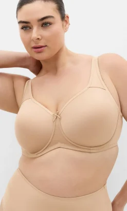 Shapely T-Shirt Bra - cafe