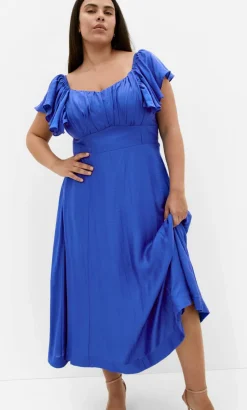 Sherry Tie-Back Dress - cerulean