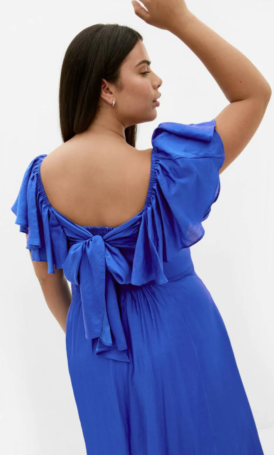 Sherry Tie-Back Dress - cerulean