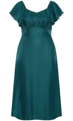 Sherry Tie-Back Dress - emerald