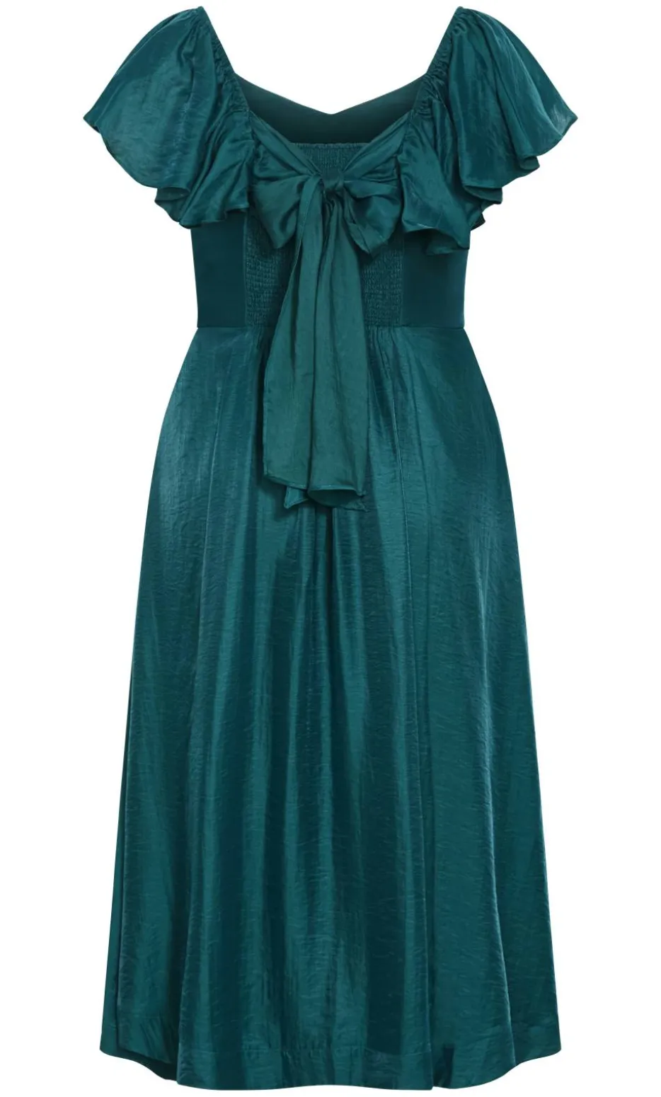 Sherry Tie-Back Dress - emerald