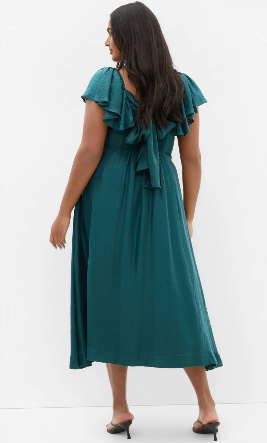 Sherry Tie-Back Dress - emerald