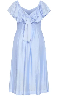 Sherry Tie-Back Dress - sky blue
