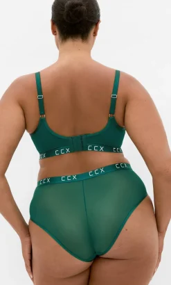 Signature Lace Cheeky Panty - emerald