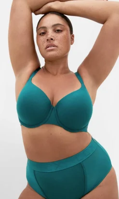 Signature T-Shirt Bra - emerald