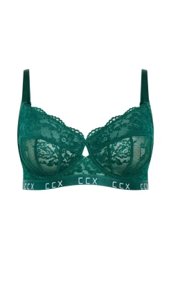 Signature Underwire Bra - emerald