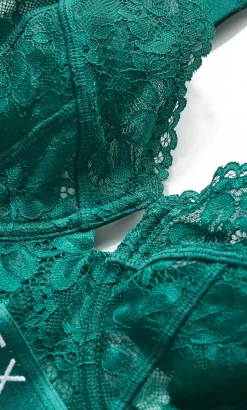 Signature Underwire Bra - emerald
