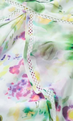Skai Spring Print Playsuit - light lime