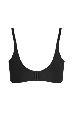 Smooth & Chic Cotton T-Shirt Bra - black