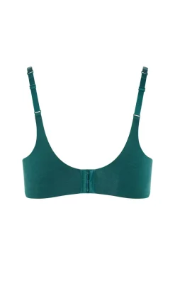 Smooth & Chic Cotton T-Shirt Bra - deep teal