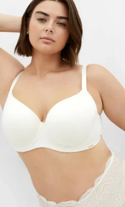 Smooth & Chic Cotton T-Shirt Bra - ivory