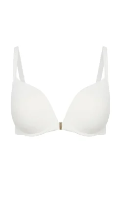Smooth & Chic Front Close Cotton Push Up Bra - ivory