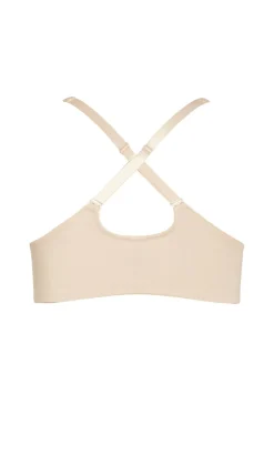 Smooth & Chic Front Close Cotton Push Up Bra - latte