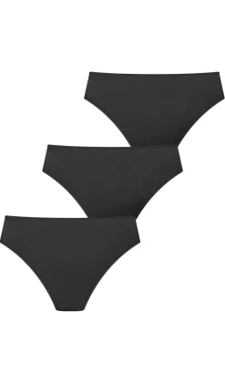 Smooth & Chic 3 Pack Micro Shorty - black