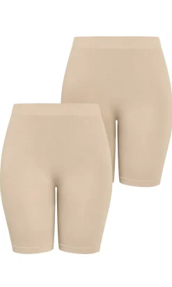 Smooth & Chic Seamless 2 Pack Short - latte