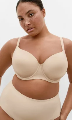 Smooth & Chic T-Shirt Bra - latte