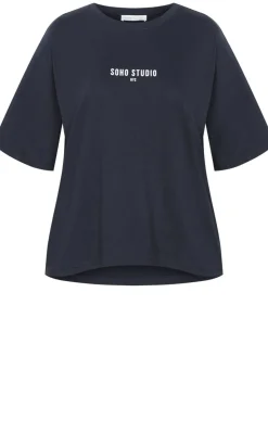 Soho Cotton Tee - navy