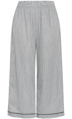 Stripe Cotton Pyjama Pant - charcoal