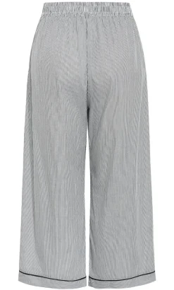 Stripe Cotton Pyjama Pant - charcoal