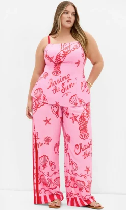 Sun Chaser Print Cami - pink