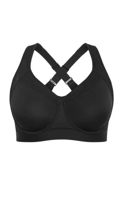 Support Underwire Sports Bra - black