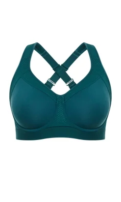 Support Underwire Sports Bra - deep teal