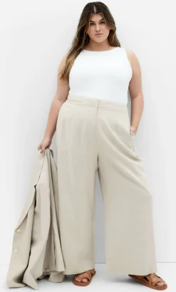 Sylvie Linen Pant - neutral