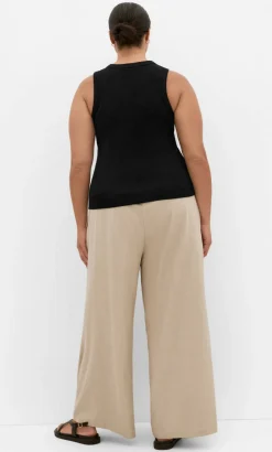 Talia Rib Tank - black