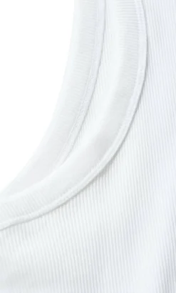 Talia Rib Tank - white