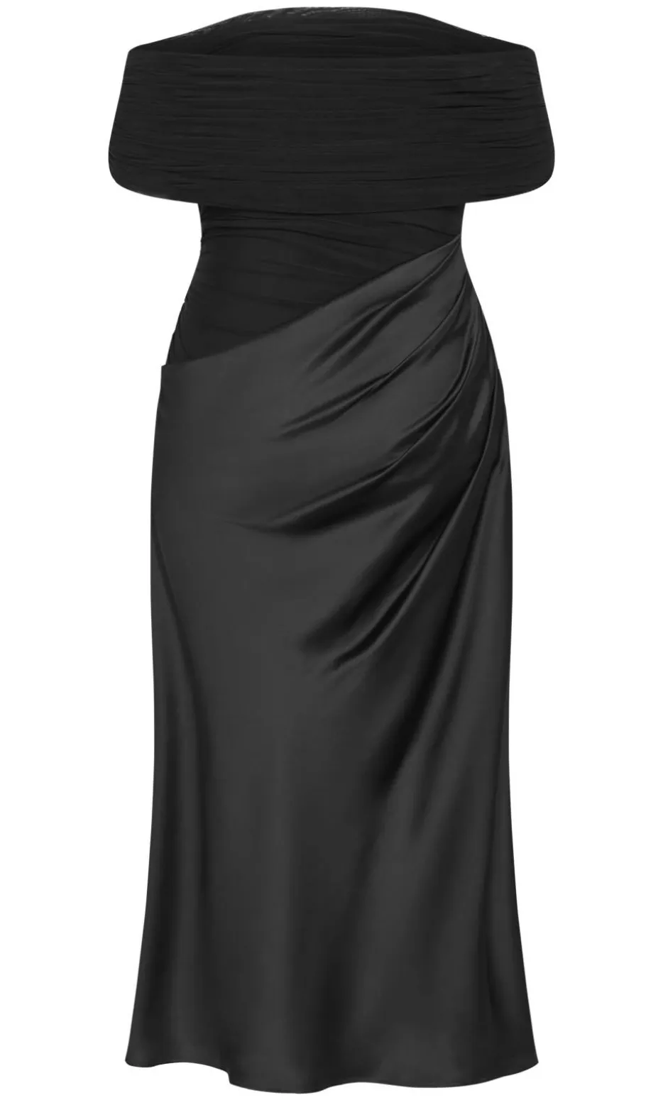 Tati Off Shoulder Maxi Dress - black