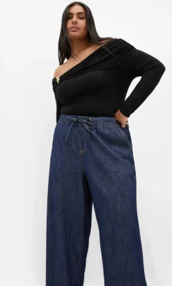 Tia Denim Pant - dark wash
