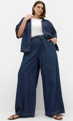 Tiana Cotton Denim Pant - dark wash
