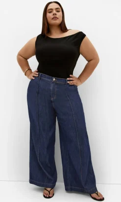 Tilly Cotton Denim Pant - dark wash