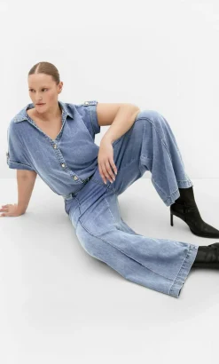 Tilly Cotton Denim Pant - light wash