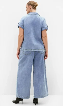 Tilly Cotton Denim Shirt - light wash