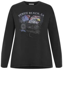 Venice Beach Long Sleeve Tee - black