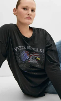 Venice Beach Long Sleeve Tee - black