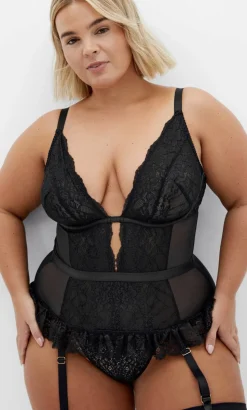 Viva Ouvert Bodysuit - black