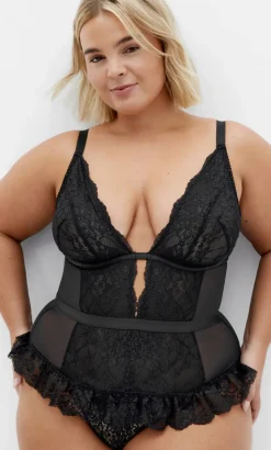 Viva Ouvert Bodysuit - black