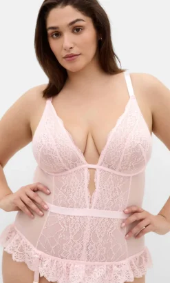 Viva Ouvert Bodysuit - pink icing