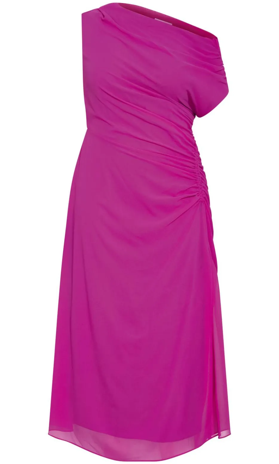 Vivid Colour Maxi Dress - magenta